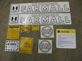 Bn Decal Set - Farmall BN