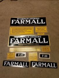 F20 Nt Decal Set - Farmall F-20