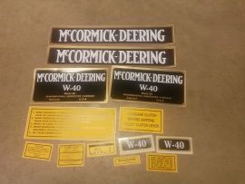 W40 Decal Set - W-40